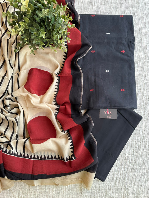 Handloom cotton salwar material