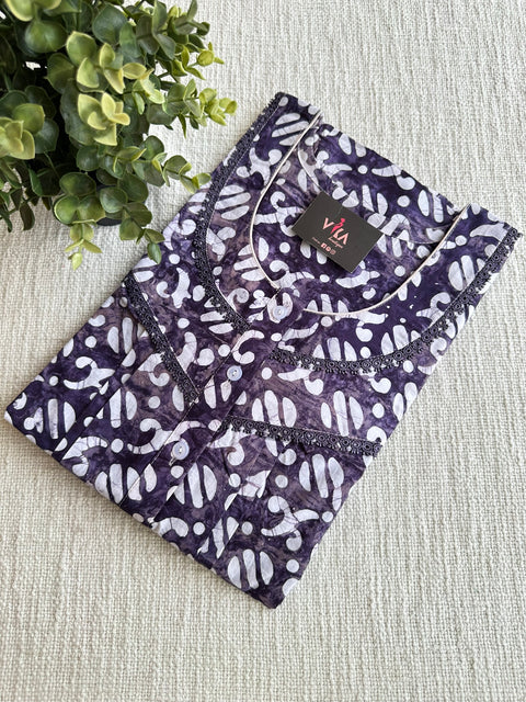 L size printed Batik cotton Nighty
