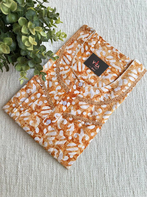 L size printed Batik cotton Nighty