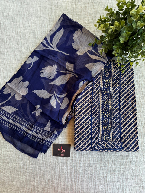Printed soft cotton salwar material