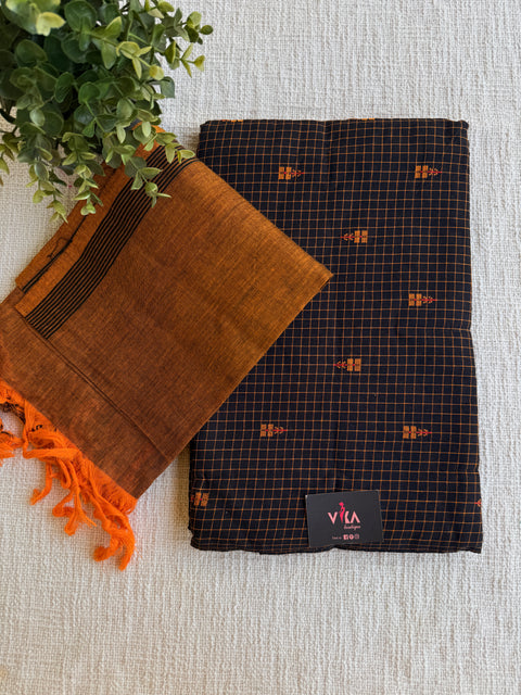Checked pure cotton suit set