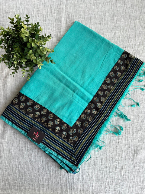Patch work Mangalgiri Cotton Saree