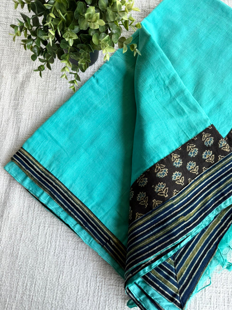 Patch work Mangalgiri Cotton Saree