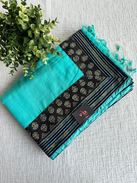 Patch work Mangalgiri Cotton Saree