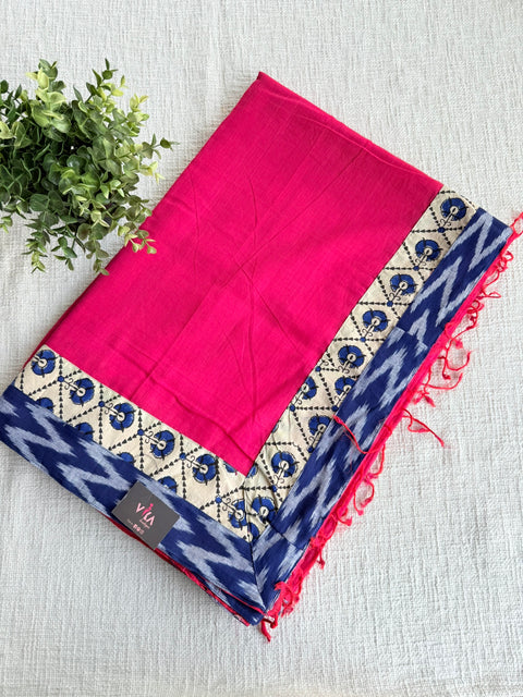 Patch work Mangalgiri Cotton Saree