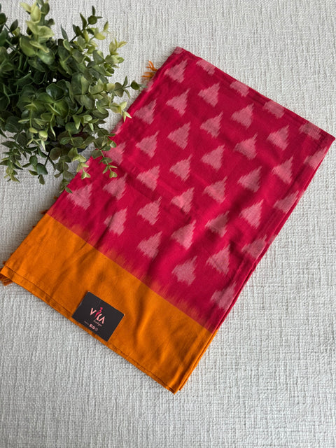 Handloom Ikat cotton dupatta
