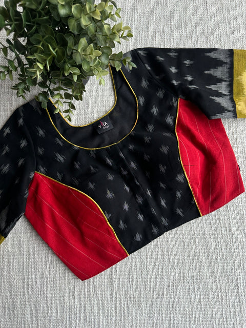 Ikat cotton blouse size-36