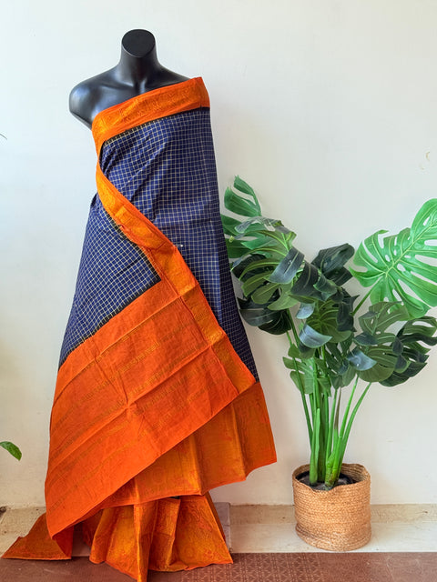 Sungudi cotton saree without Blouse