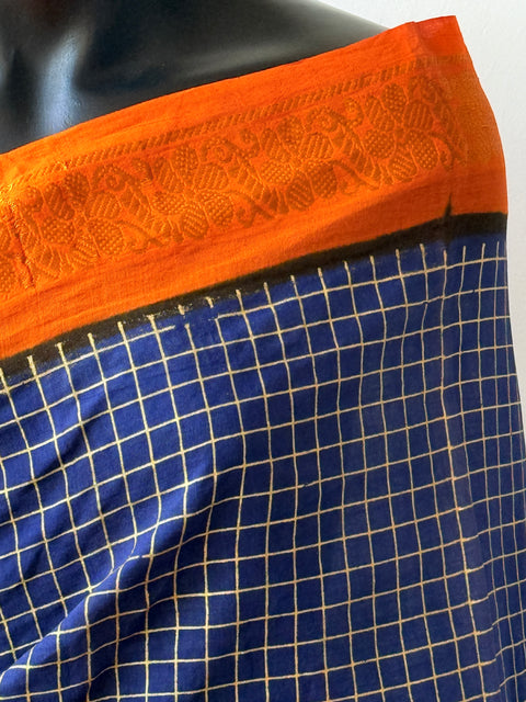 Sungudi cotton saree without Blouse