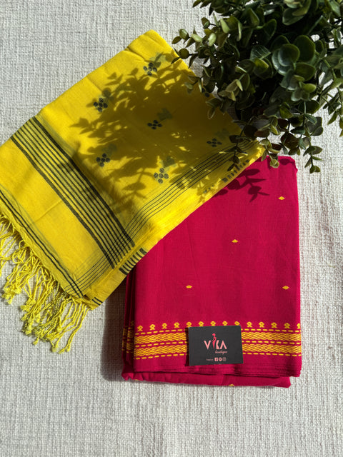 Jamdani Cotton suit set with dupatta