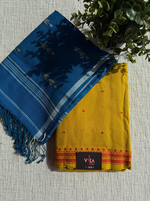 Jamdani Cotton suit set with dupatta