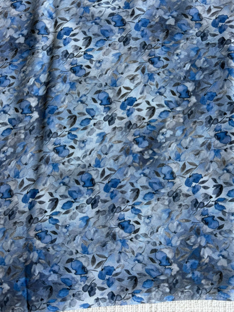Digital printed crepe saree