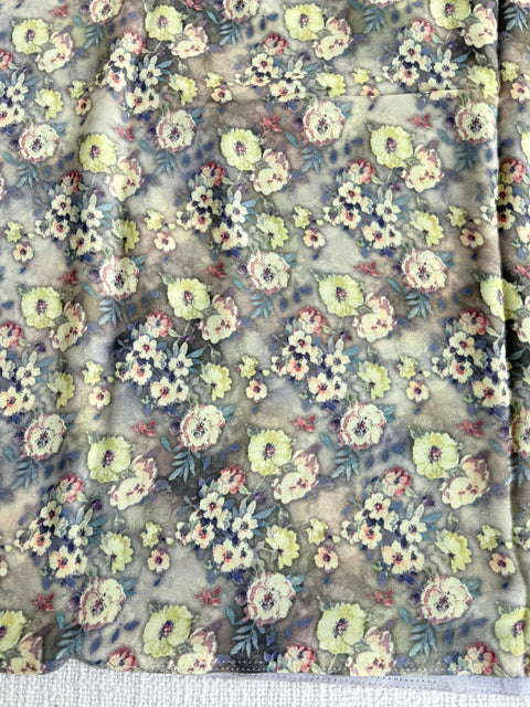 Digital printed crepe saree