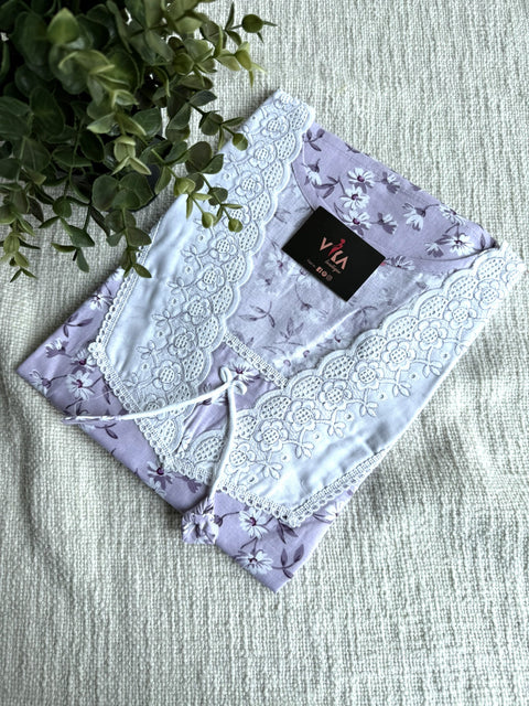 L and XL size printed cotton nighty