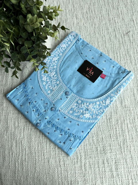 L and XL size printed cotton nighty