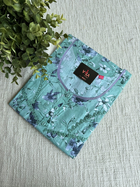 L and XL size printed cotton nighty
