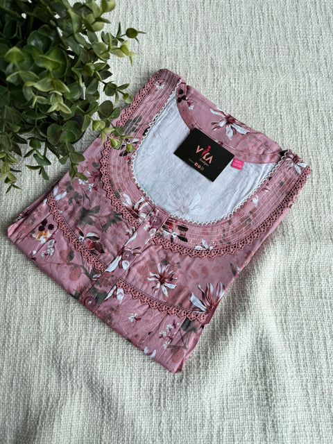 L and XL size Digi printed cotton nighty