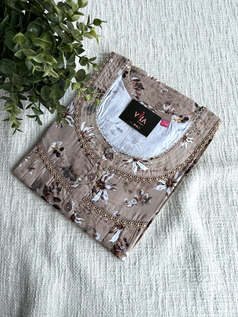 L and XL size Digi printed cotton nighty