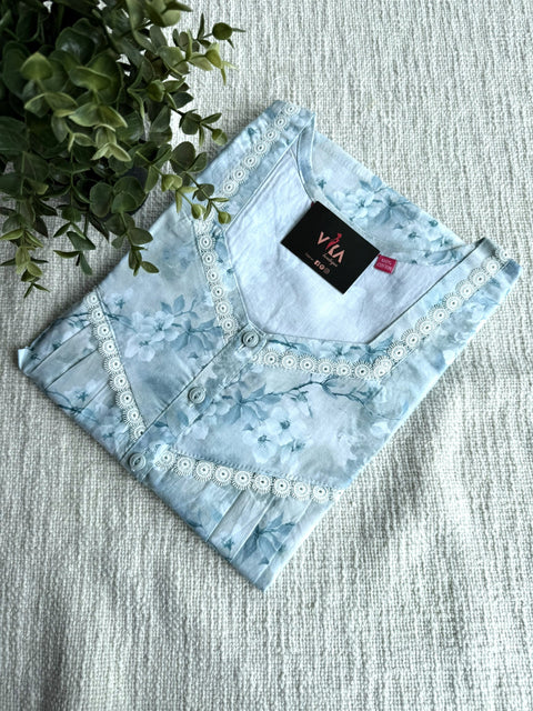 L and XL size Digi printed cotton nighty