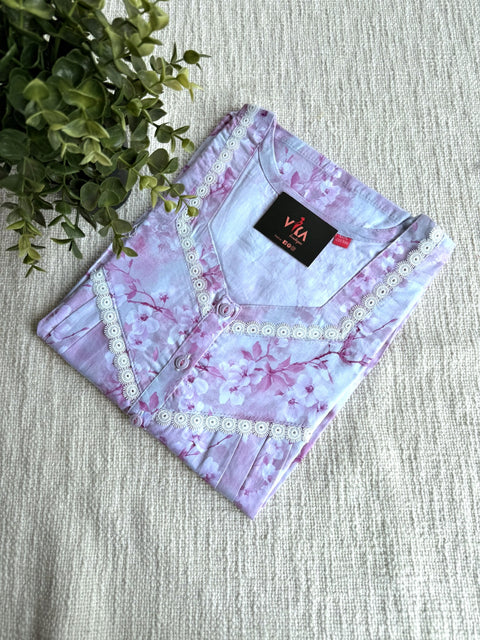 L and XL size Digi printed cotton nighty