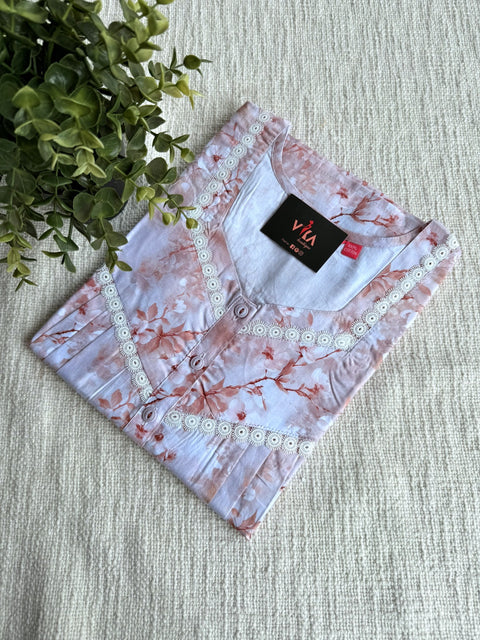 L and XL size Digi printed cotton nighty