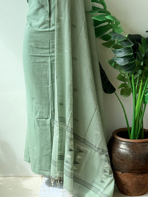 Jamdhani top and dupatta