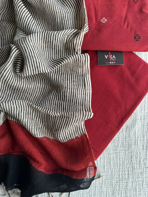 Handloom cotton salwar material