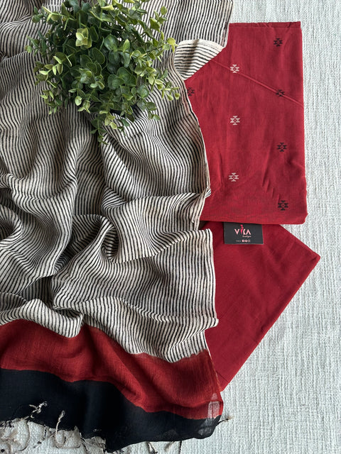 Handloom cotton salwar material