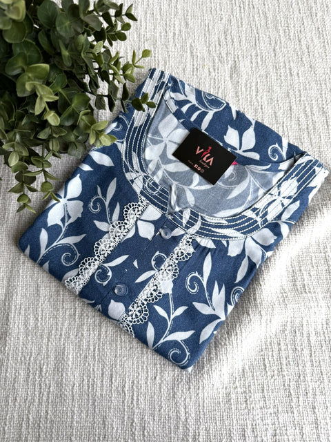 L and XL size Printed Alpine nighty