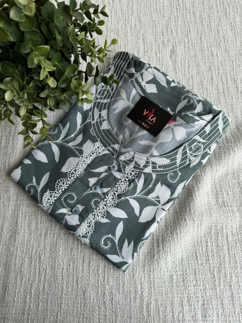 L and XL size Printed Alpine nighty