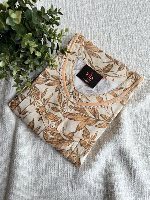 L and XL size Printed Alpine nighty