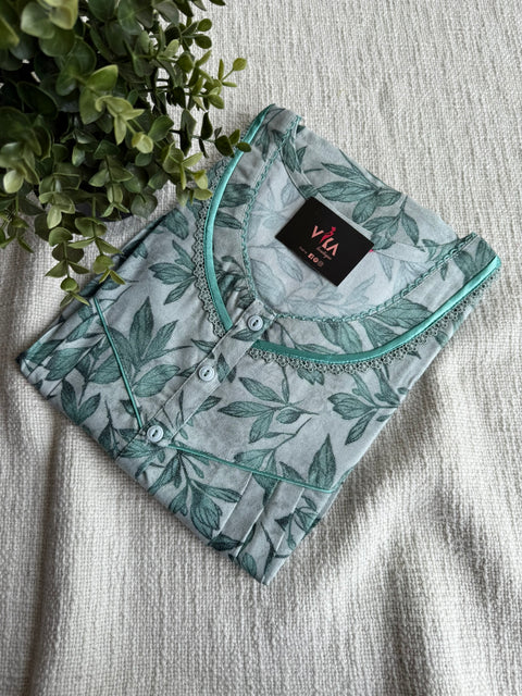 L and XL size Printed Alpine nighty