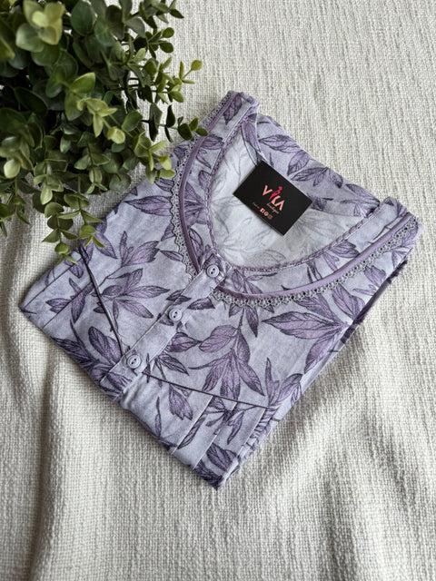 L and XL size Printed Alpine nighty