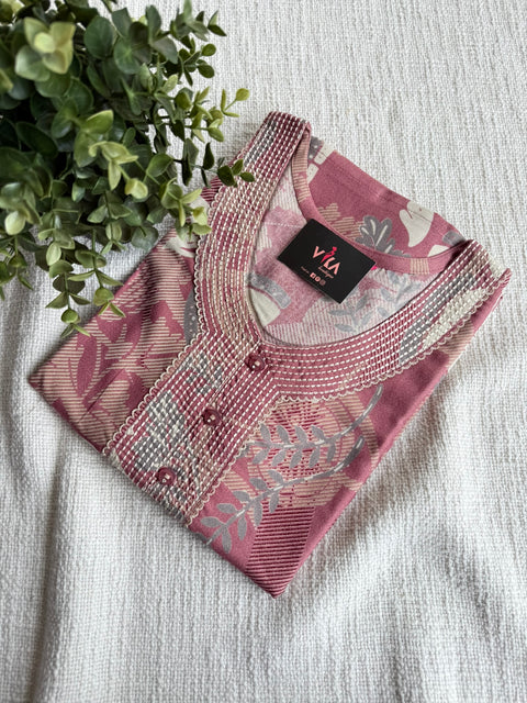 L and XL size Printed Alpine nighty