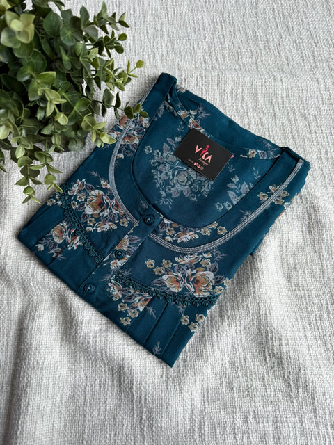 L and XL size Printed Alpine nighty