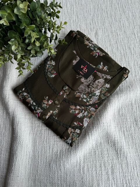 L and XL size Printed Alpine nighty
