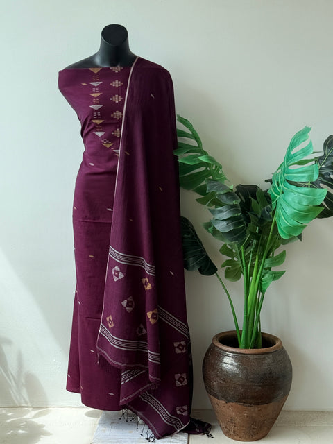 Jamdhani top and dupatta