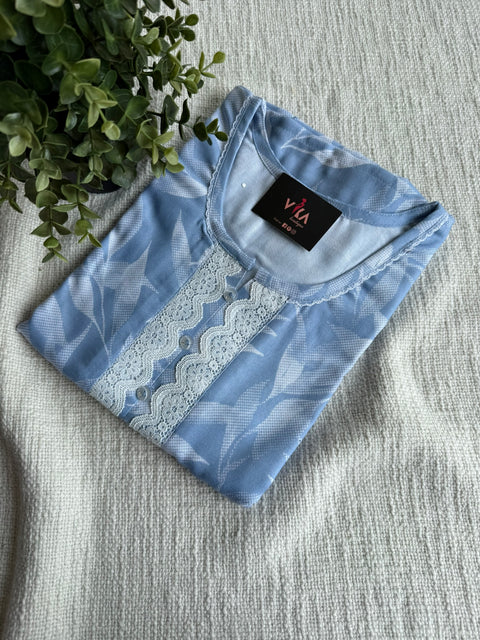 L and XL size Printed Alpine nighty