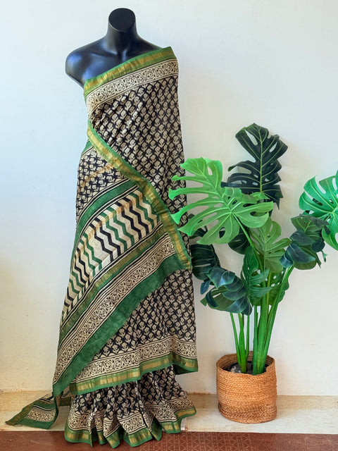 Maheswari border chanderi saree