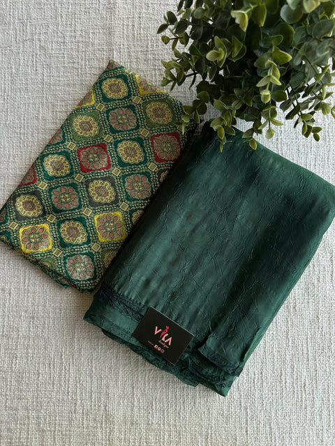 Shiny tissue organza saree
