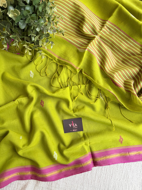 Parwa Bhutti mul cotton saree