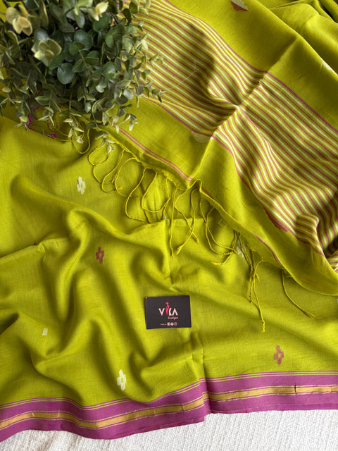 Parwa Bhutti mul cotton saree