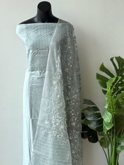 Premium Rayon salwar material -Powder Blue