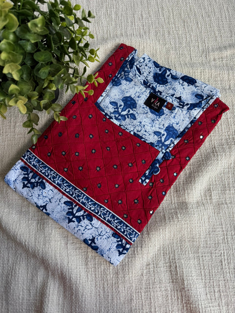 XL size printed cambric cotton Nighty