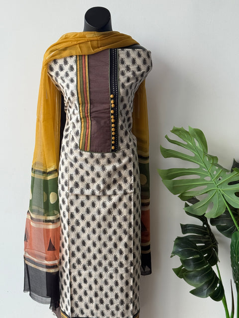 Designer potli neck salwar material