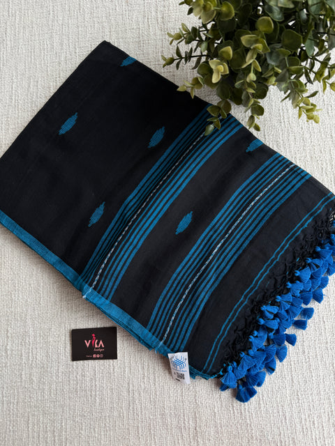 Bhutta weaving mul cotton saree