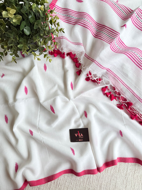 Bhutta weaving mul cotton saree