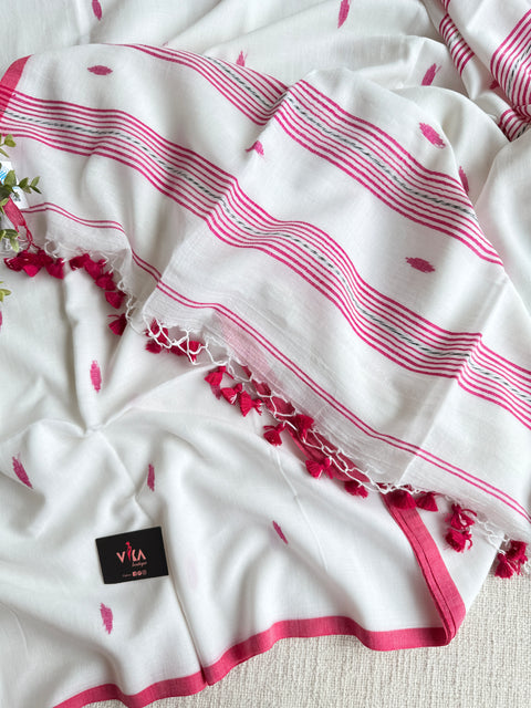 Bhutta weaving mul cotton saree