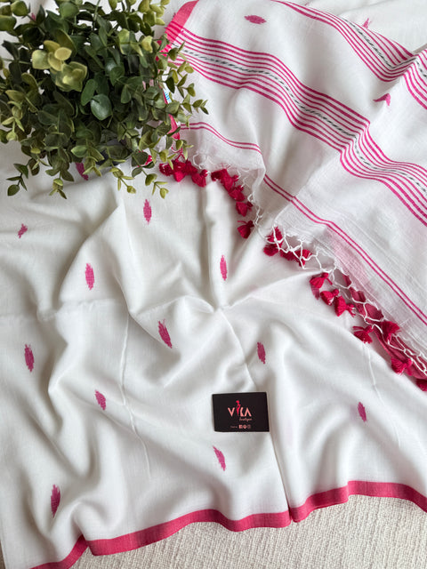 Bhutta weaving mul cotton saree