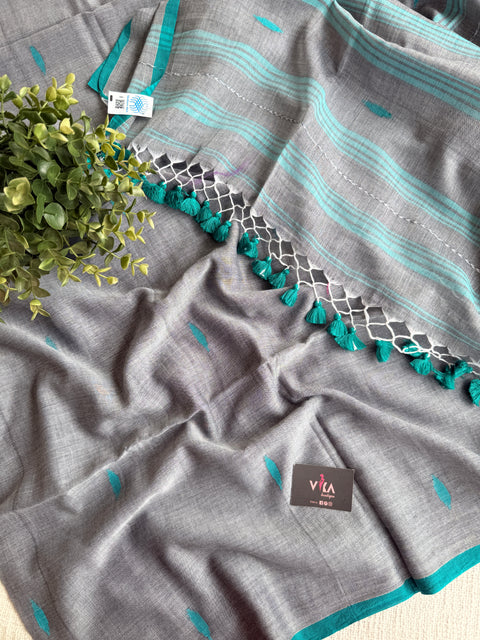 Bhutta weaving mul cotton saree